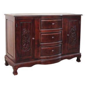 Μπουφές Ξύλινος Καρυδιάς Καφέ 120x45x85cm ForHome 925250