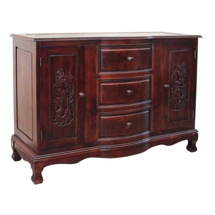 Μπουφές Ξύλινος Καρυδιάς Καφέ 120x45x85cm ForHome 925250