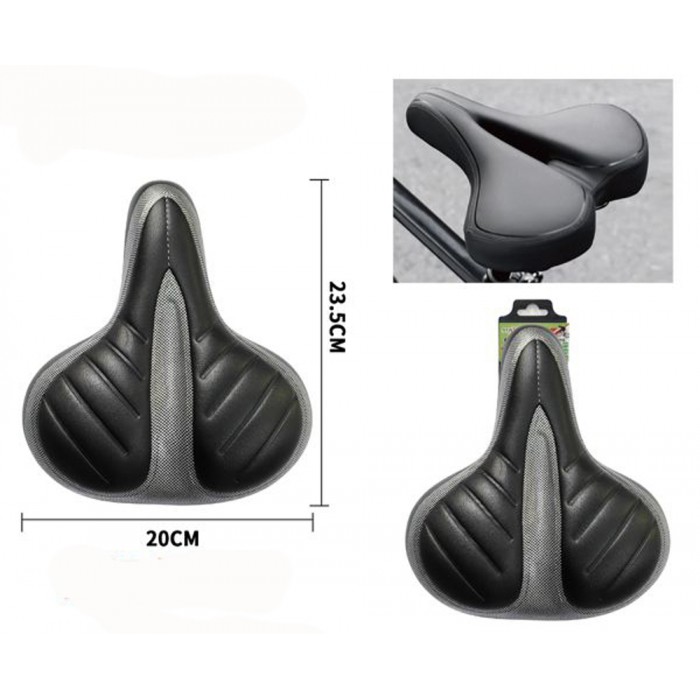 Σέλα Ποδηλάτου Μαύρη 23.5x20cm ForHome 24006705