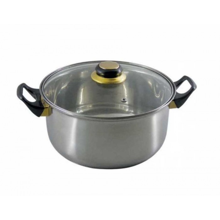 Βαθιά Ανοξείδωτη Κατσαρόλα 4.4lt / 24cm 