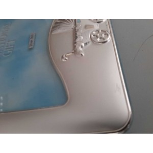 Κορνίζα ασημένια παιδική για φώτο 10.5x12.5εκ. Argento 925 13x2x17εκ.