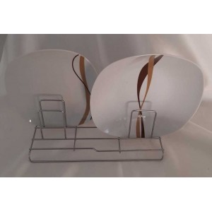 Πιατοθήκη μεταλλική ορθογώνια 27.5x13x13.5εκ.