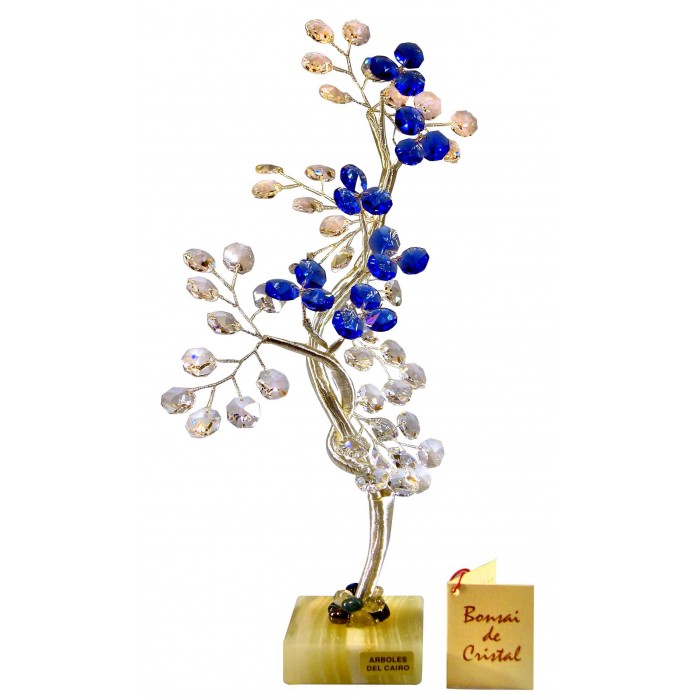 Λουλούδι διακοσμητικό Bonsai de cristal 11x31εκ.