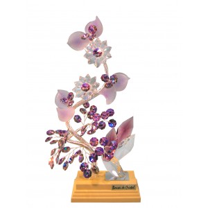 Λουλούδι διακοσμητικό Bonsai de cristal 13x33εκ.