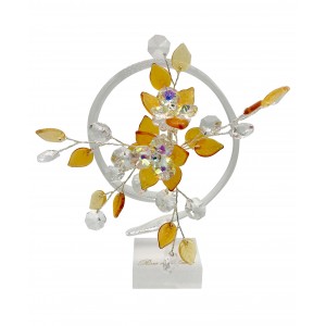 Λουλούδι διακοσμητικό Bonsai de cristal 16x16εκ.