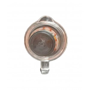 Κανάτα γυάλινη σερβιρίσματος 1 λίτρο σχέδιο Orange 9x13.5x19.5εκ.