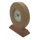 Ρολόι ξύλινο επιτραπέζιο 12.5x5x15.5εκ. Rattan