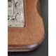 Ξύλινη Εικόνα Παναγία Ασημί 925 13x1.5x16.5cm