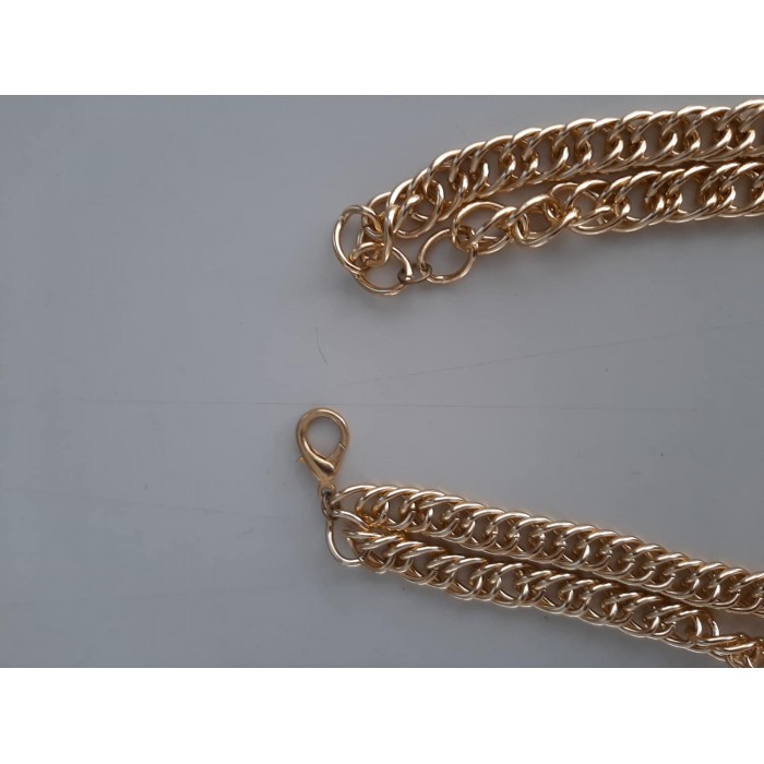 Μπιζού κρεμαστό χειροποίητο χάντρες 37εκ. Metal Emerald