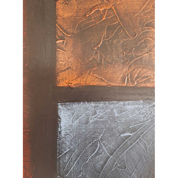 Πίνακας σε καμβά ανάγλυφο σχέδιο Abstract Art 60x60x4εκ. KC-258