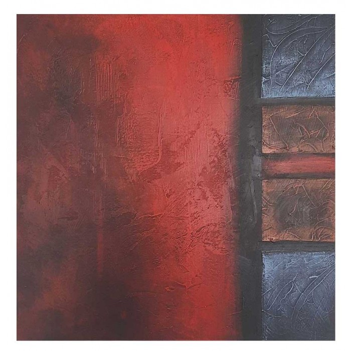 Πίνακας σε καμβά ανάγλυφο σχέδιο Abstract Art 60x60x4εκ. KC-258
