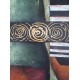 Πίνακας σε καμβά ανάγλυφο σχέδιο Abstract Circles Art 60x60x4εκ. KC-271