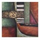 Πίνακας σε καμβά ανάγλυφο σχέδιο Abstract Circles Art 60x60x4εκ. KC-271