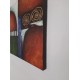 Πίνακας σε καμβά ανάγλυφο σχέδιο Abstract Circles Art 60x60x4εκ. KC-272