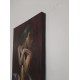 Πίνακας σε καμβά ανάγλυφο σχέδιο Sensual Woman 50x100x4εκ.