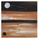 Πίνακας σε καμβά ανάγλυφο σχέδιο To The Moon And Back Art 60x60x5εκ.
