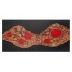 Πίνακας σε καμβά ανάγλυφο σχέδιο Abstract Red and Black Art 100x50x4εκ.