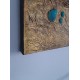 Πίνακας σε καμβά ανάγλυφο σχέδιο Pure Green 60x90x4εκ.
