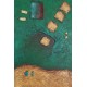 Πίνακας σε καμβά ανάγλυφο σχέδιο Pure Green 60x90x4εκ.