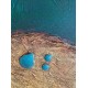 Πίνακας σε καμβά ανάγλυφο σχέδιο Pure Green 60x90x4εκ.