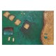 Πίνακας σε καμβά ανάγλυφο σχέδιο Pure Green 60x90x4εκ.