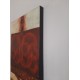 Πίνακας σε καμβά ανάγλυφο σχέδιο Abstract Seashells Art 100x50x4εκ.