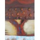 Πίνακας σε καμβά ανάγλυφο σχέδιο Abstract Seashells Art 100x50x4εκ.