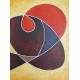Πίνακας σε καμβά ανάγλυφο σχέδιο Abstract Circles Art 60x60x4εκ. YC-481
