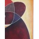 Πίνακας σε καμβά ανάγλυφο σχέδιο Abstract Circles Art 60x60x4εκ. YC-482