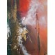 Πίνακας σε καμβά ανάγλυφο σχέδιο Abstract Art 60x60x4εκ. YC-483