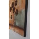 Πίνακας σε καμβά ανάγλυφο σχέδιο Abstract Flower Art 60x60x4εκ. YC-646