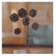 Πίνακας σε καμβά ανάγλυφο σχέδιο Abstract Flower Art 60x60x4εκ. YC-646