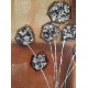 Πίνακας σε καμβά ανάγλυφο σχέδιο Abstract Flower Art 60x60cm Galifas