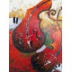 Πίνακας σε καμβά ανάγλυφο σχέδιο Musical Instruments 60x60x4εκ. YC-650