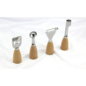 Σετ εργαλεία κουζίνας 4 τεμμαχίων Wooden