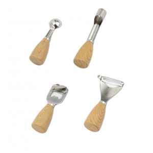 Σετ εργαλεία κουζίνας 4 τεμμαχίων Wooden