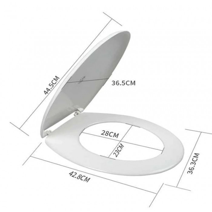 Καπάκι κάλυμμα λεκάνης σχέδιο Emoji 36.3x44.5x2.5εκ.