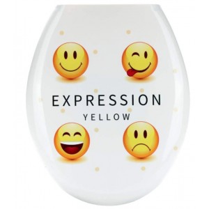Καπάκι κάλυμμα λεκάνης σχέδιο Emoji 36.3x44.5x2.5εκ.