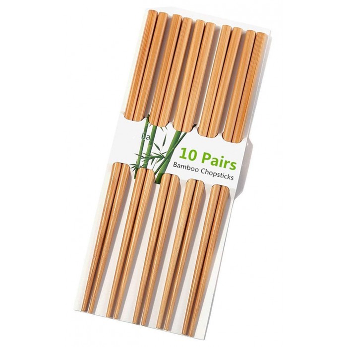 Chopsticks ξυλάκια από μπαμπού σετ 10 ζεύγη Wooden 24εκ.