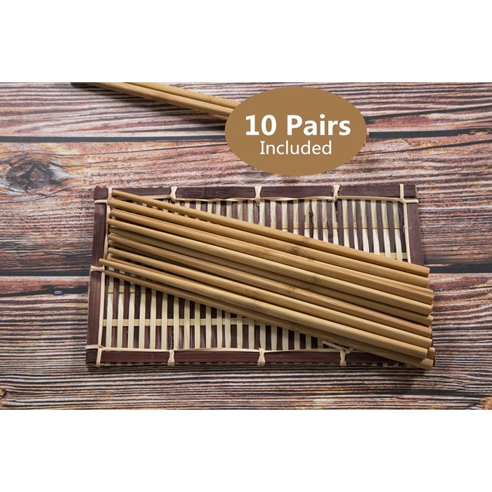 Chopsticks ξυλάκια από μπαμπού σετ 10 ζεύγη Wooden 24εκ.