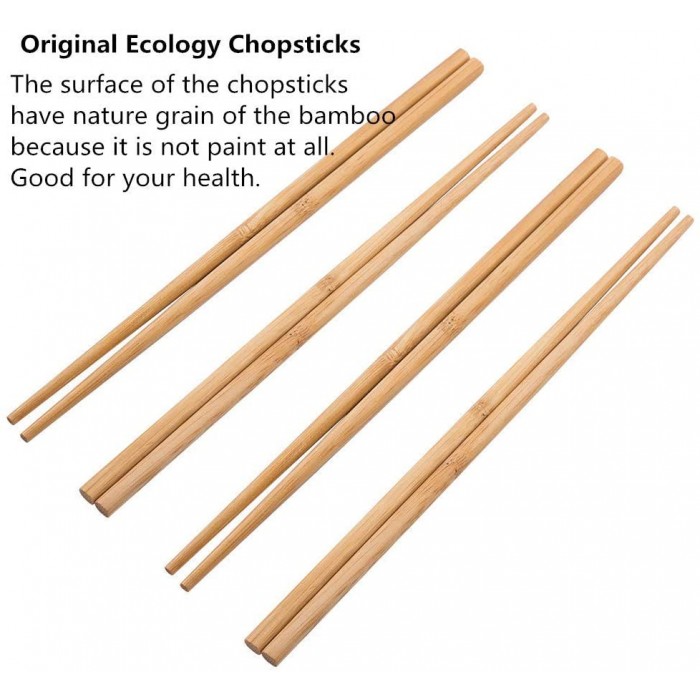 Chopsticks ξυλάκια από μπαμπού σετ 10 ζεύγη Wooden 24εκ.