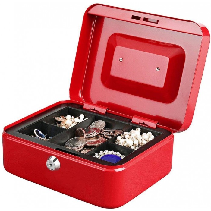 Κουτί ασφαλείας μεταλλικό για χρήματα 20x16x9εκ. Metal Cash Box