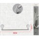 Κρεμάστρα  τοίχου πετσετών με βεντούζες Bathlux 53x7.5x10.5εκ.