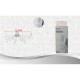 Ημικυκλική απλώστρα τοίχου με μανταλάκια Bathlux 52.5x30.5x15.2εκ.