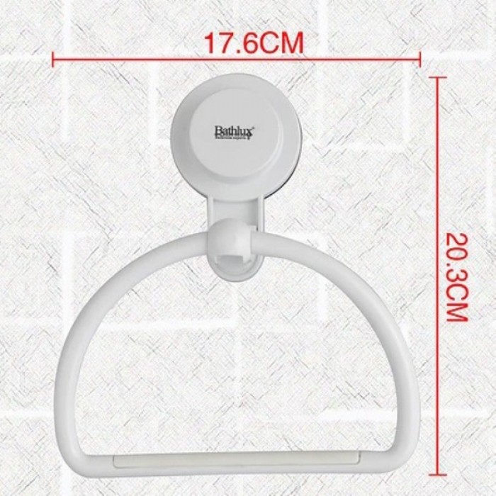 Κρεμάστρα  τοίχου πετσέτας με βεντούζες Bathlux 20.3x17.6x5.8εκ.
