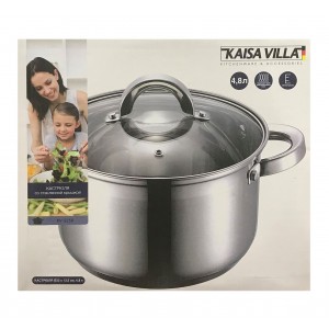 Κατσαρόλα από ανοξείδωτο ατσάλι 4.8lt /22εκ. KV-2250