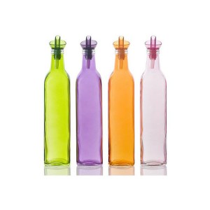 Μπουκάλι για λαδι-ξύδι τετράγωνο 250ml σε Μωβ χρώμα