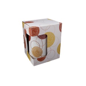 Κούπα πορσελάνης με καπάκι Circle 350ml