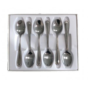 Κουτάλι Γλυκού Inox Ασημί 6 τεμαχίων Galifas 7902600