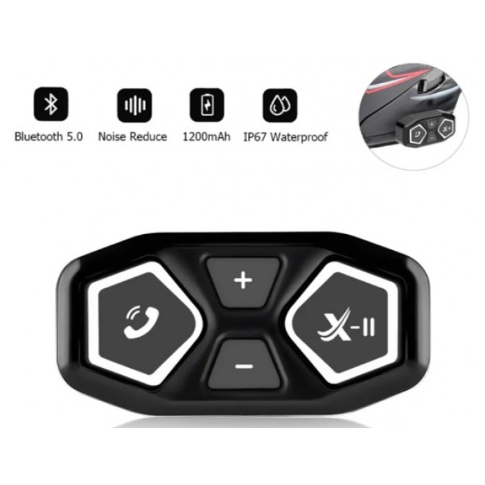 Ακουστικά Bluetooth για  κράνος μοτοσικλέτας  IP67 Αδιάβροχα ForHome 110114